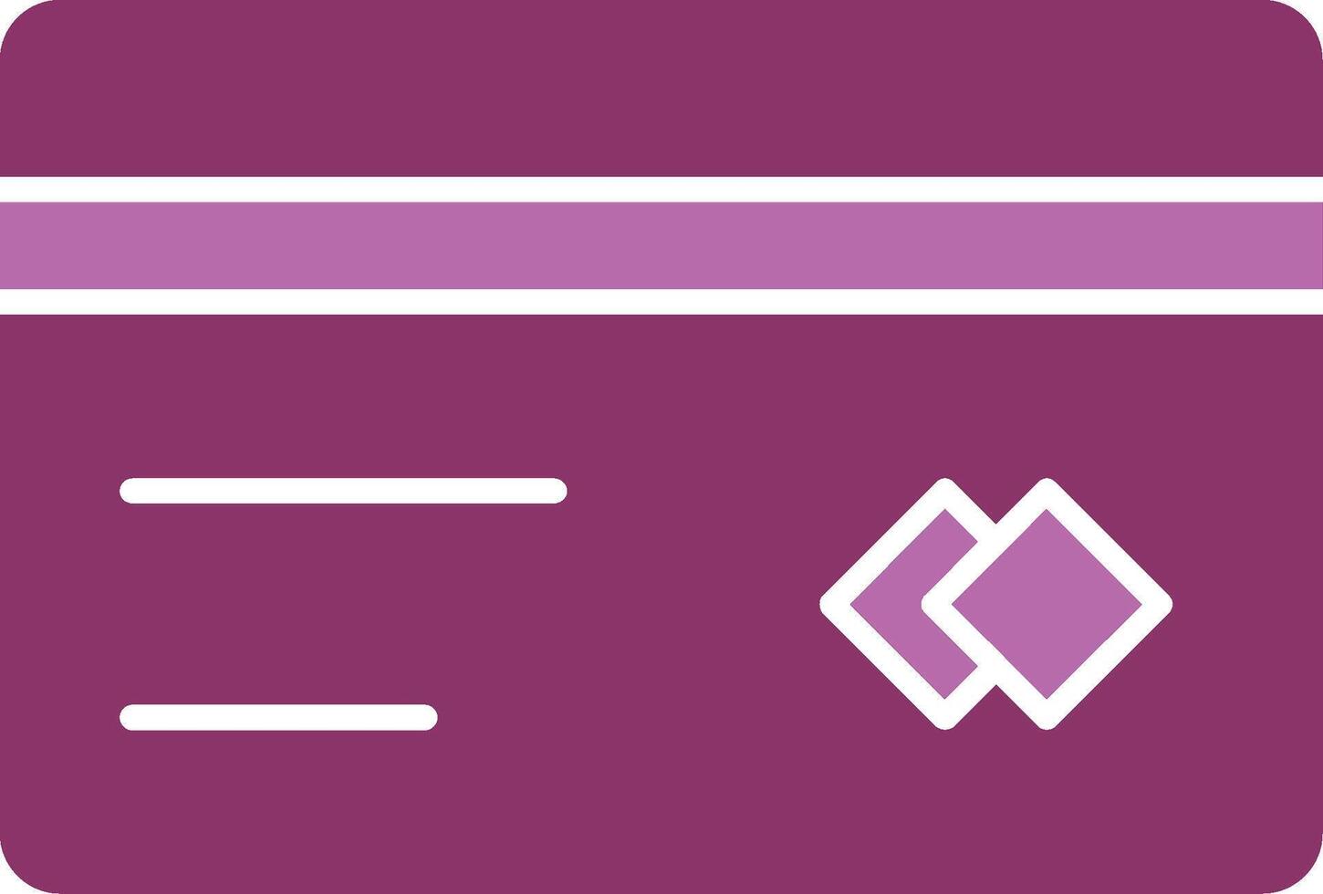 Card Glyph Two Colour Icon vector