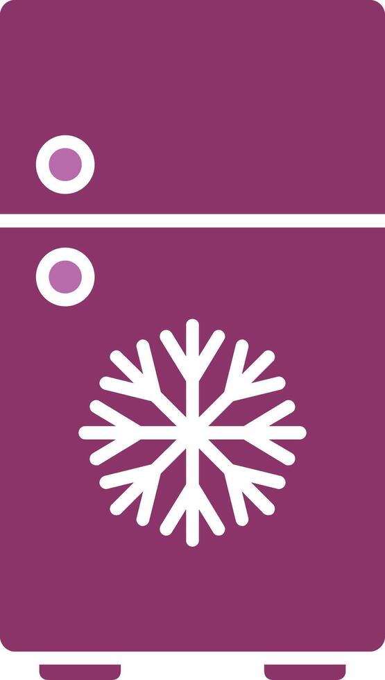 Refrigerator Glyph Two Colour Icon vector
