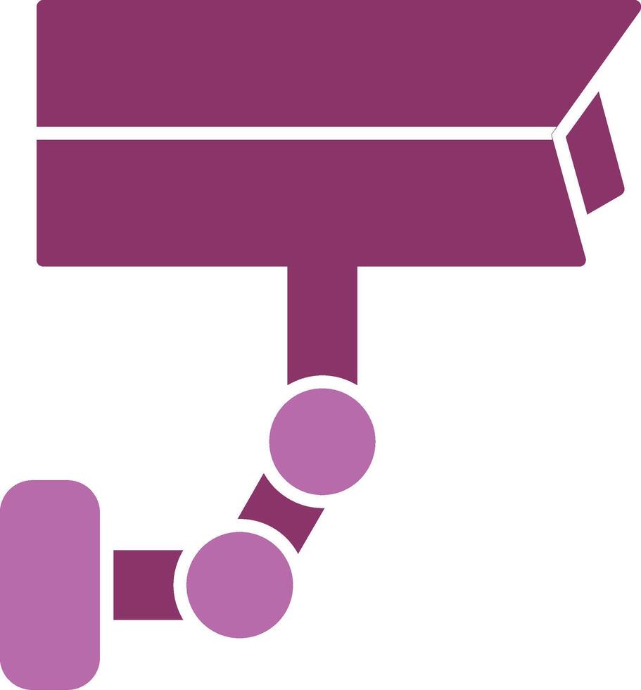 Cctv Glyph Two Colour Icon vector