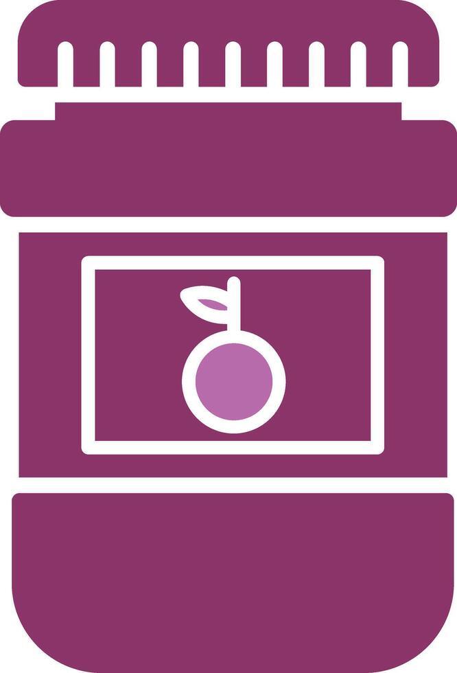 Jam Glyph Two Colour Icon vector