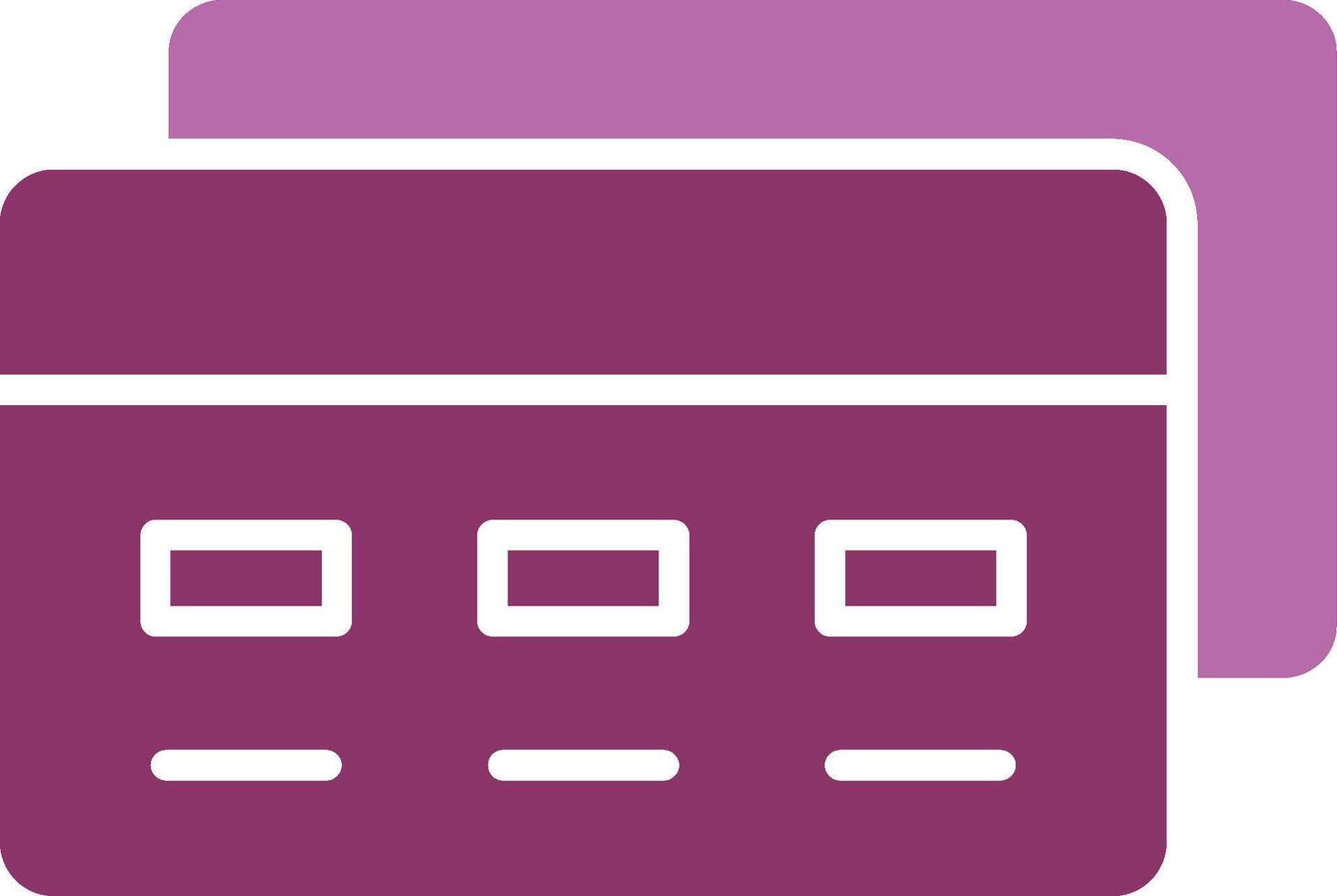 Payment Method Glyph Two Colour Icon vector