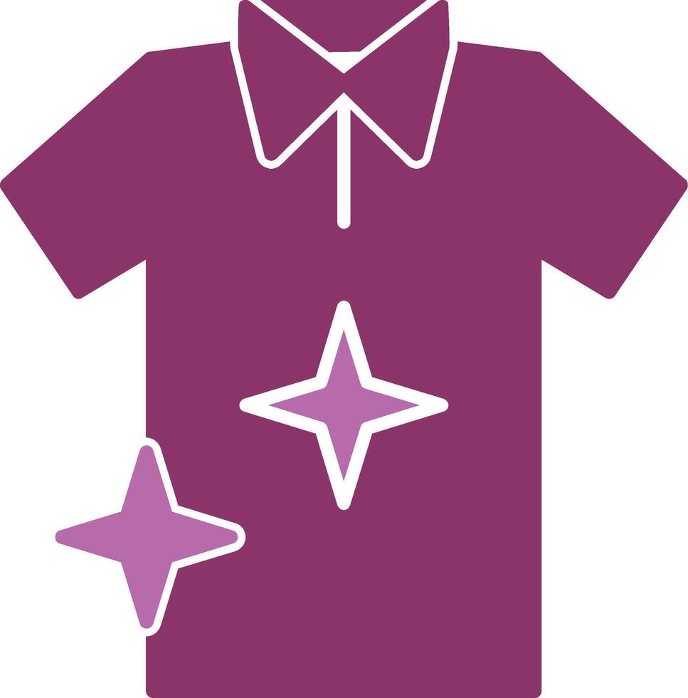 T Shirt Glyph Two Colour Icon vector