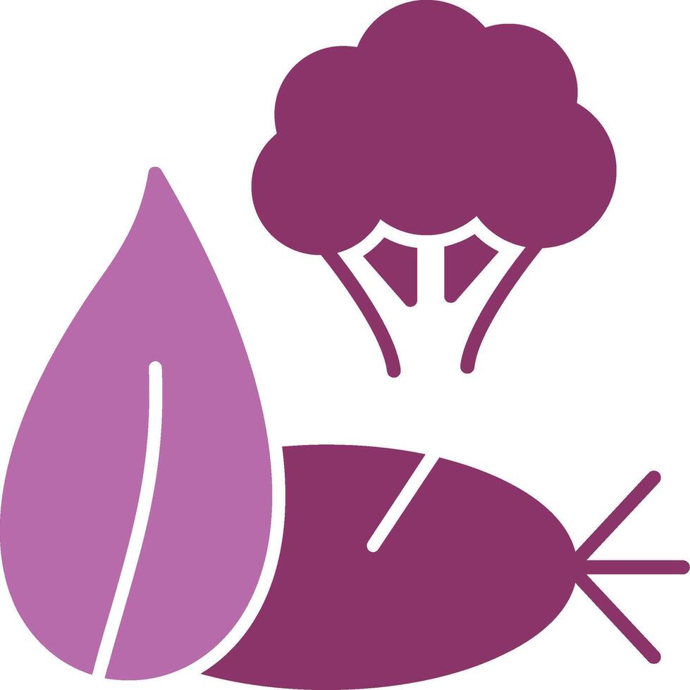 Dietary Food Glyph Two Colour Icon vector