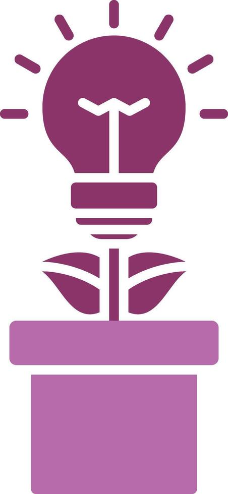 Energy Efficiency Glyph Two Colour Icon vector