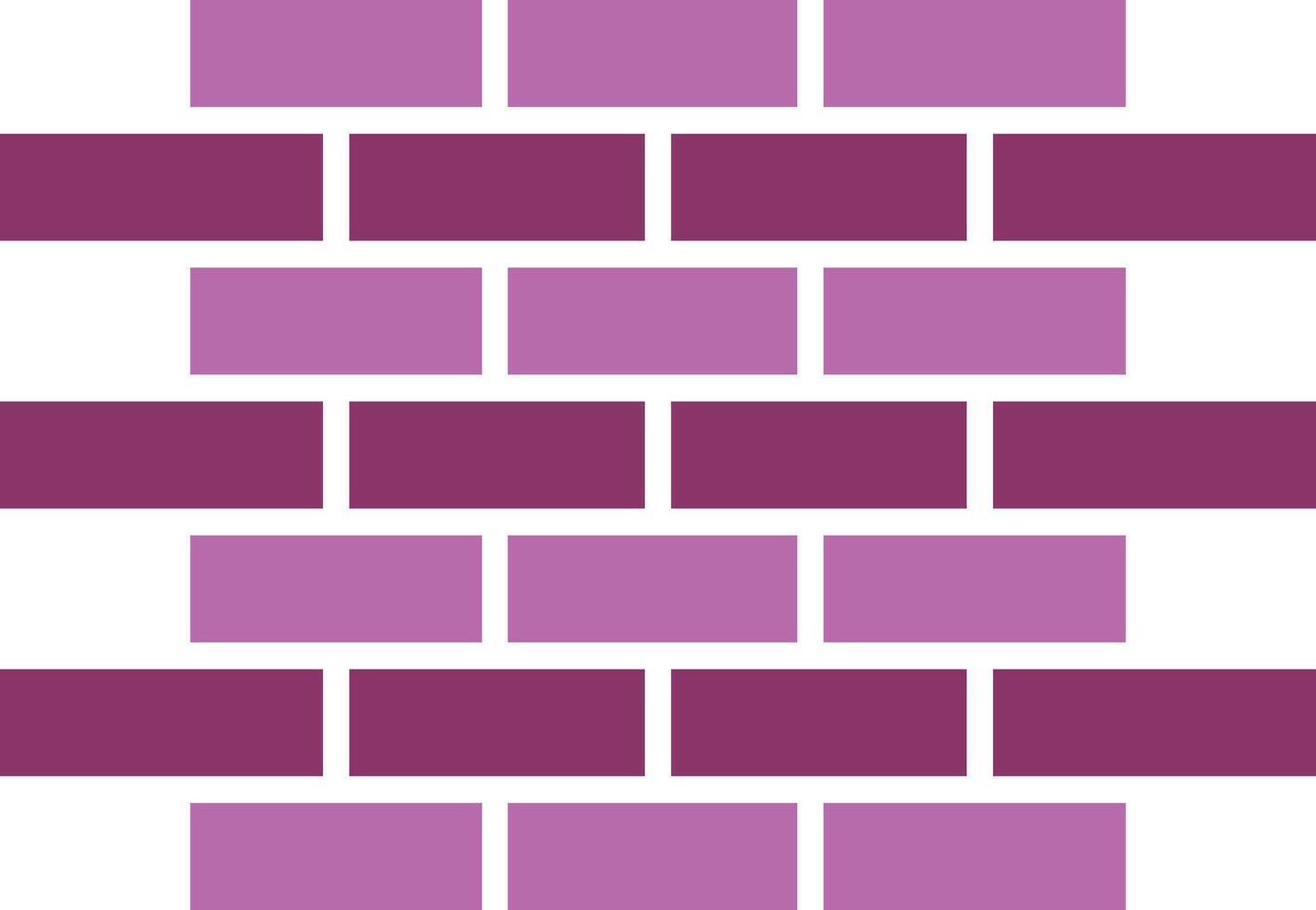 Brick Wall Glyph Two Colour Icon vector