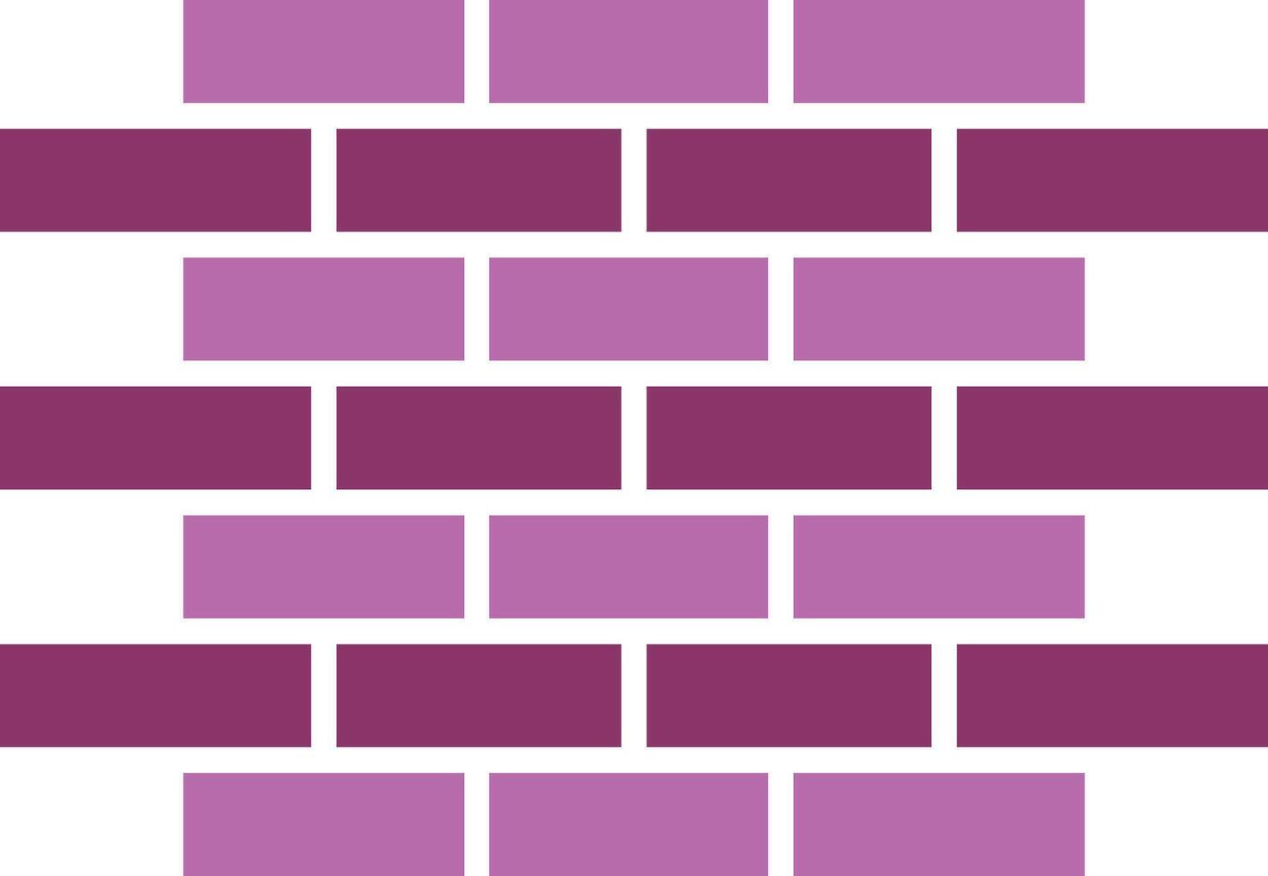 Brick Wall Glyph Two Colour Icon vector