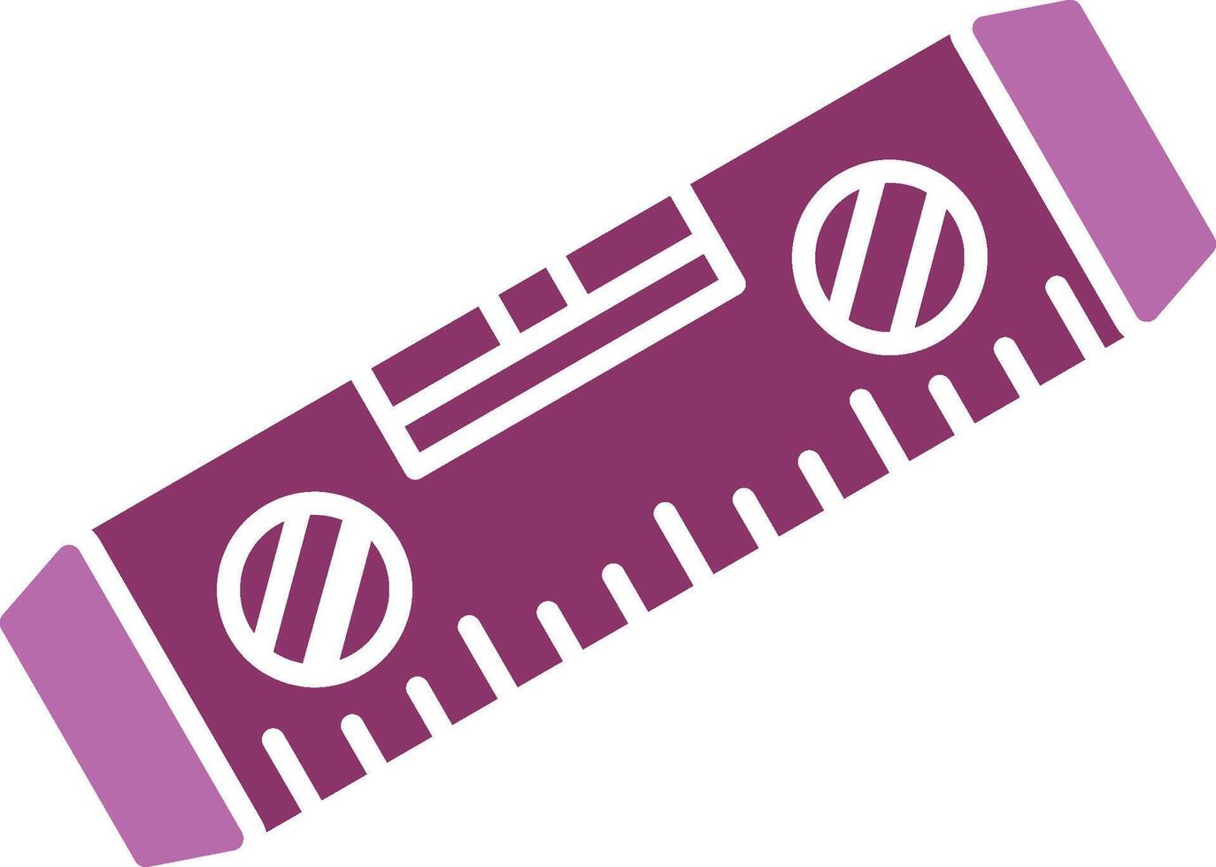 Level Tool Glyph Two Colour Icon vector