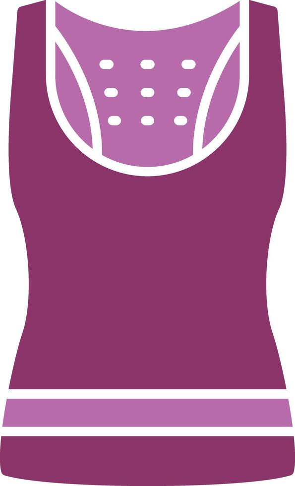 Tank Top Glyph Two Colour Icon vector