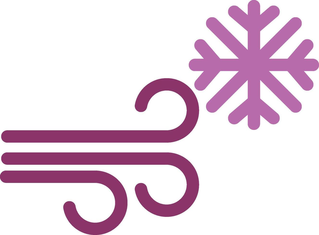 Blizzard Glyph Two Colour Icon vector
