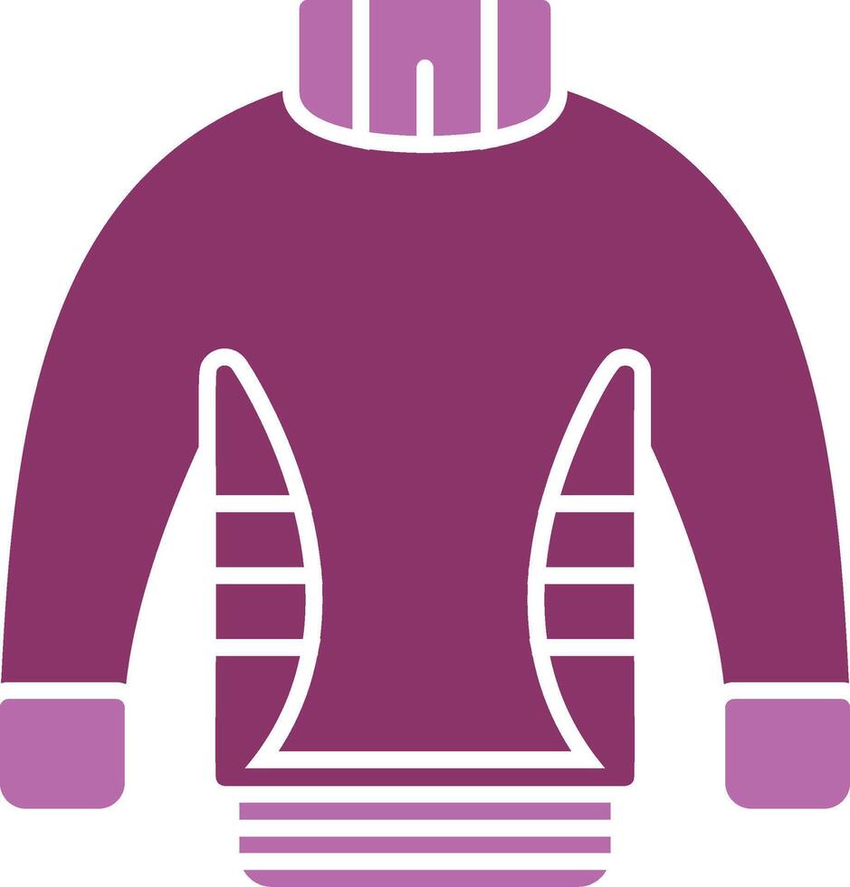 Sweater Glyph Two Colour Icon vector