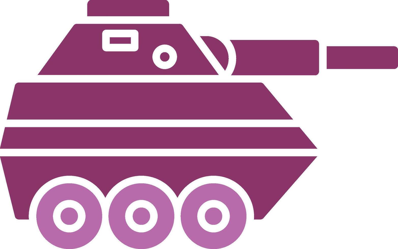 infantería camioneta glifo dos color icono vector