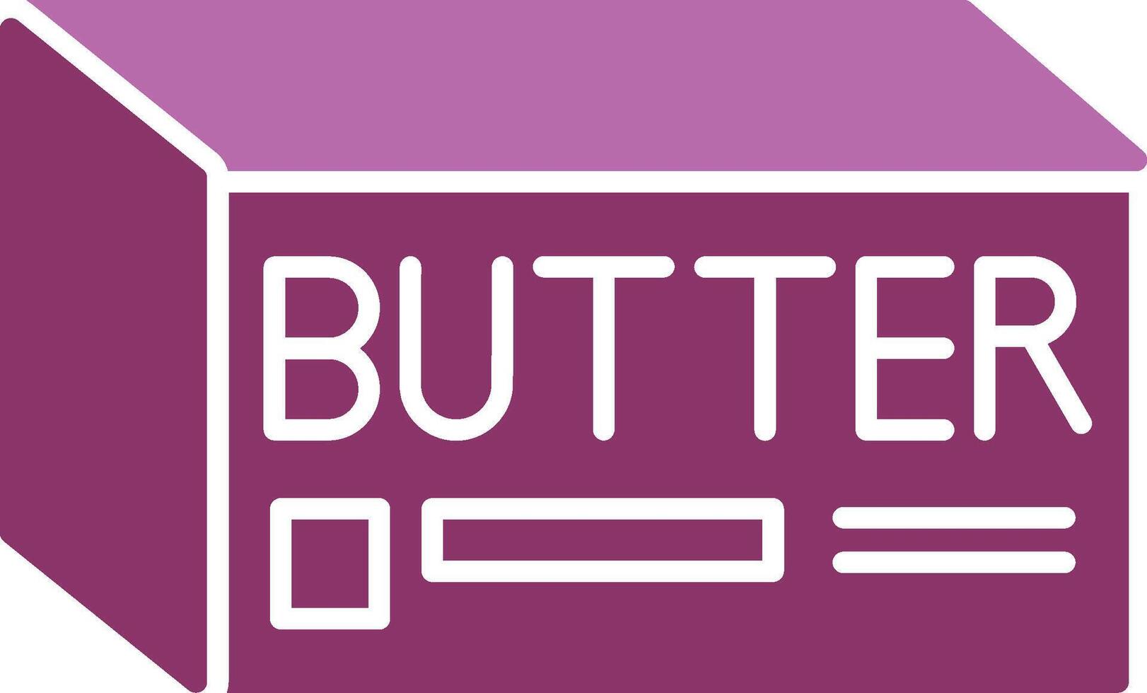 Butter Glyph Two Colour Icon vector