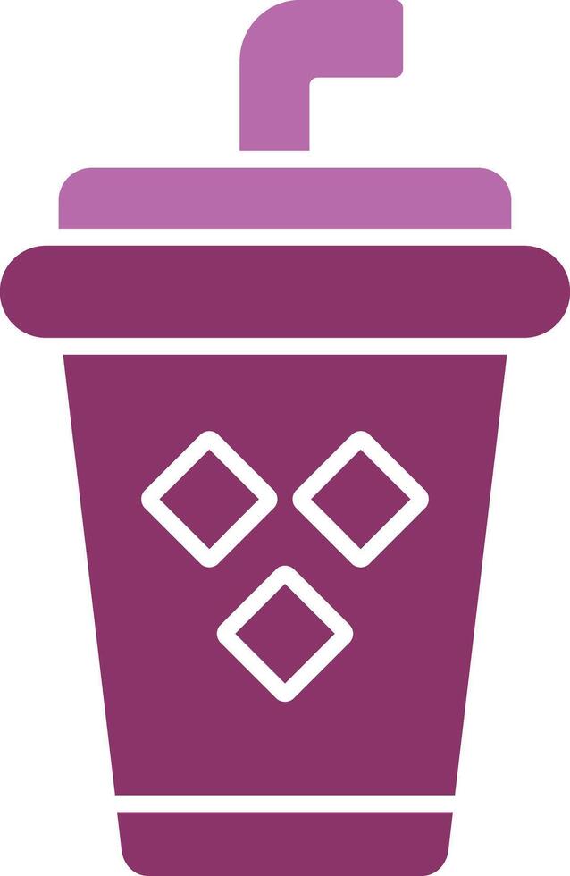 Juice Glyph Two Colour Icon vector