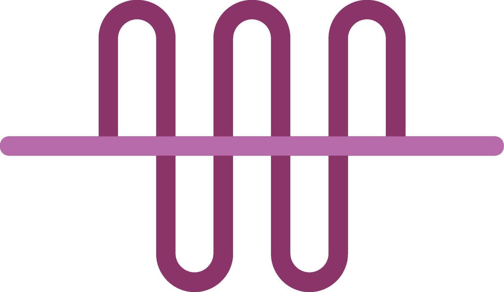 Audio Wave Glyph Two Colour Icon vector