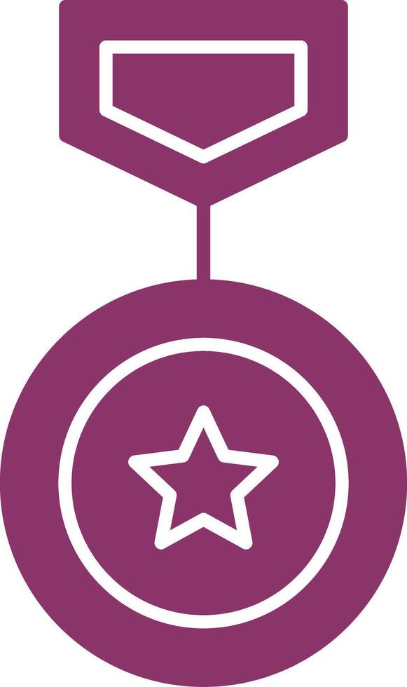 Winning Glyph Two Colour Icon vector
