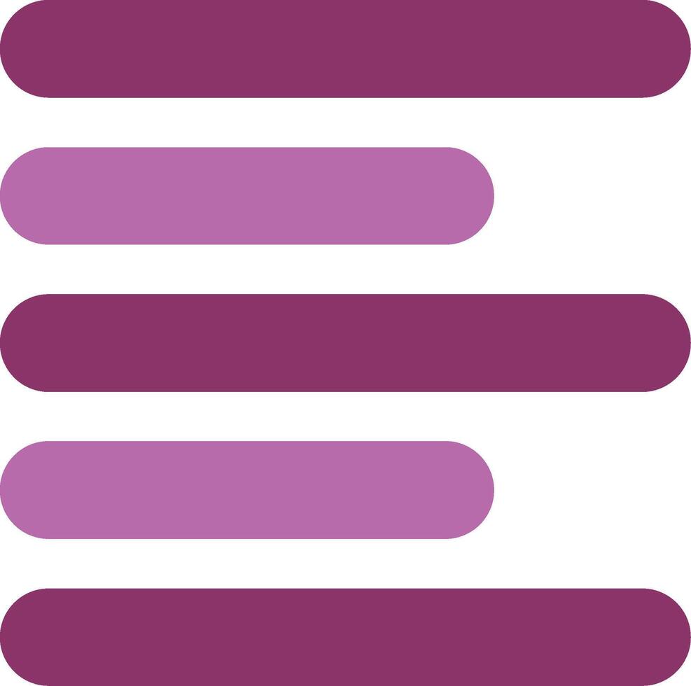 Horizontal Left Align Glyph Two Colour Icon vector