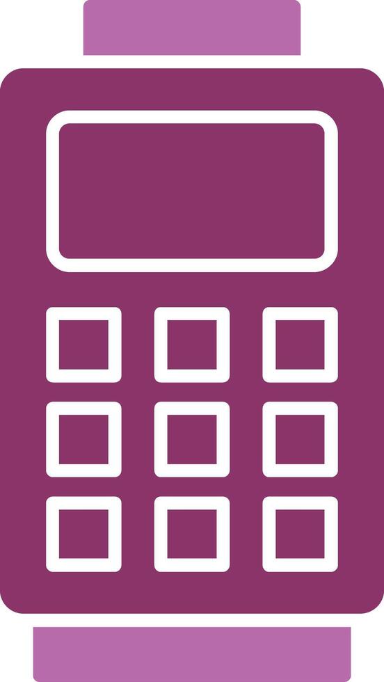 Card Reader Glyph Two Colour Icon vector