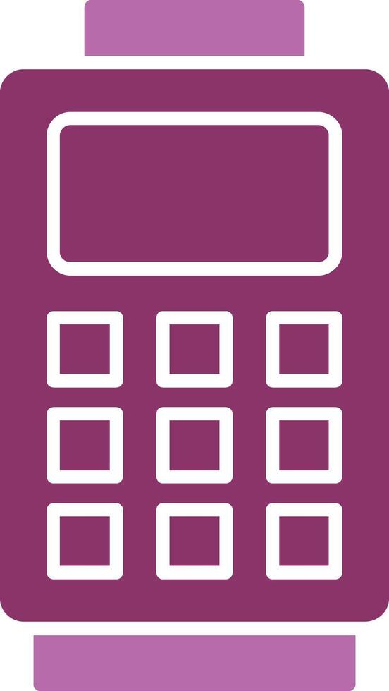 Card Reader Glyph Two Colour Icon vector