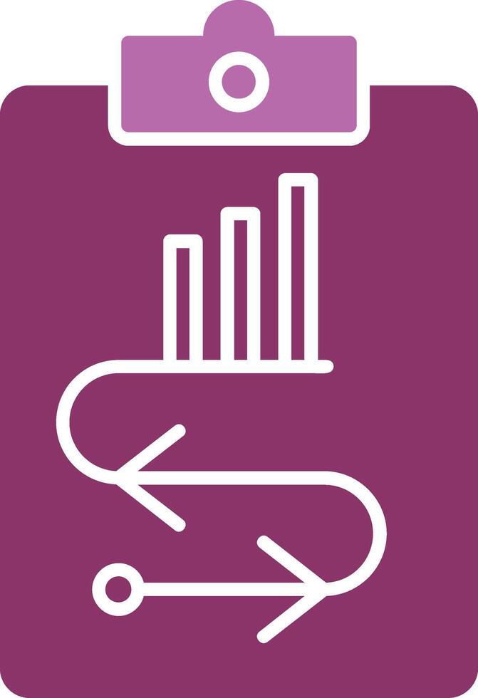 Marketing Strategy Glyph Two Colour Icon vector