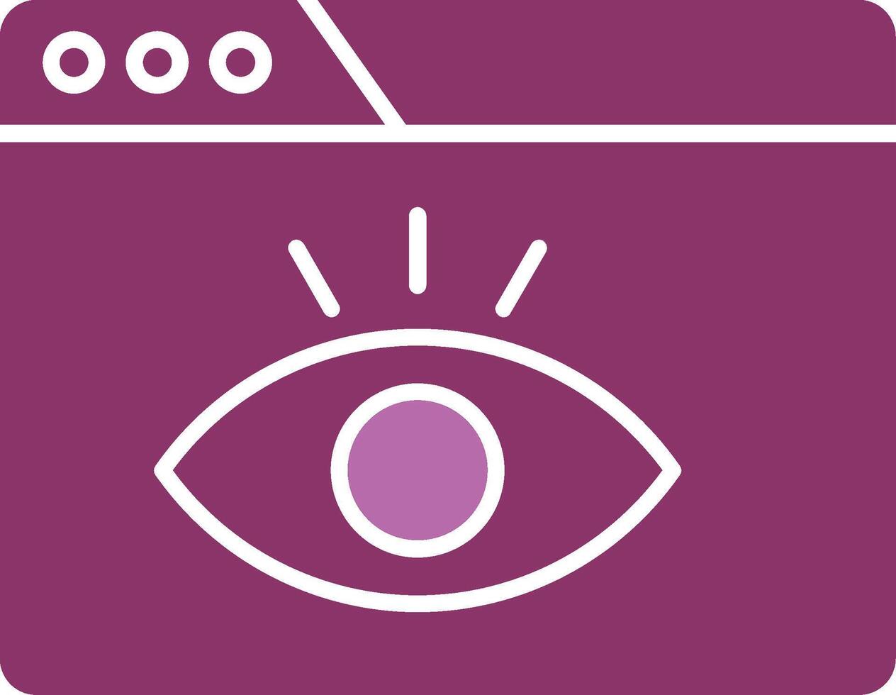 Visualization Glyph Two Colour Icon vector