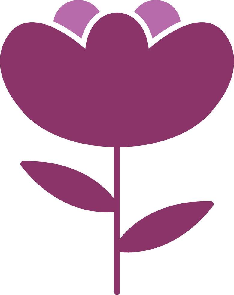 Iris Glyph Two Colour Icon vector
