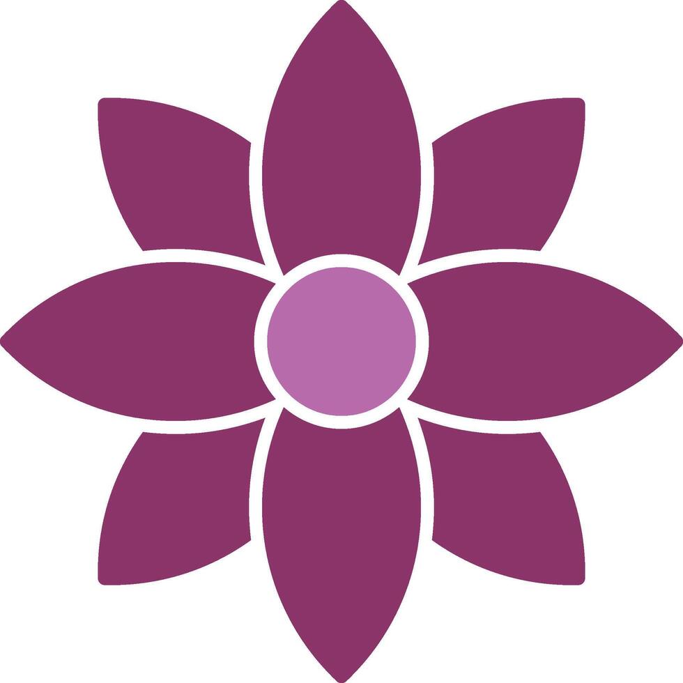 Dandelion Glyph Two Colour Icon vector