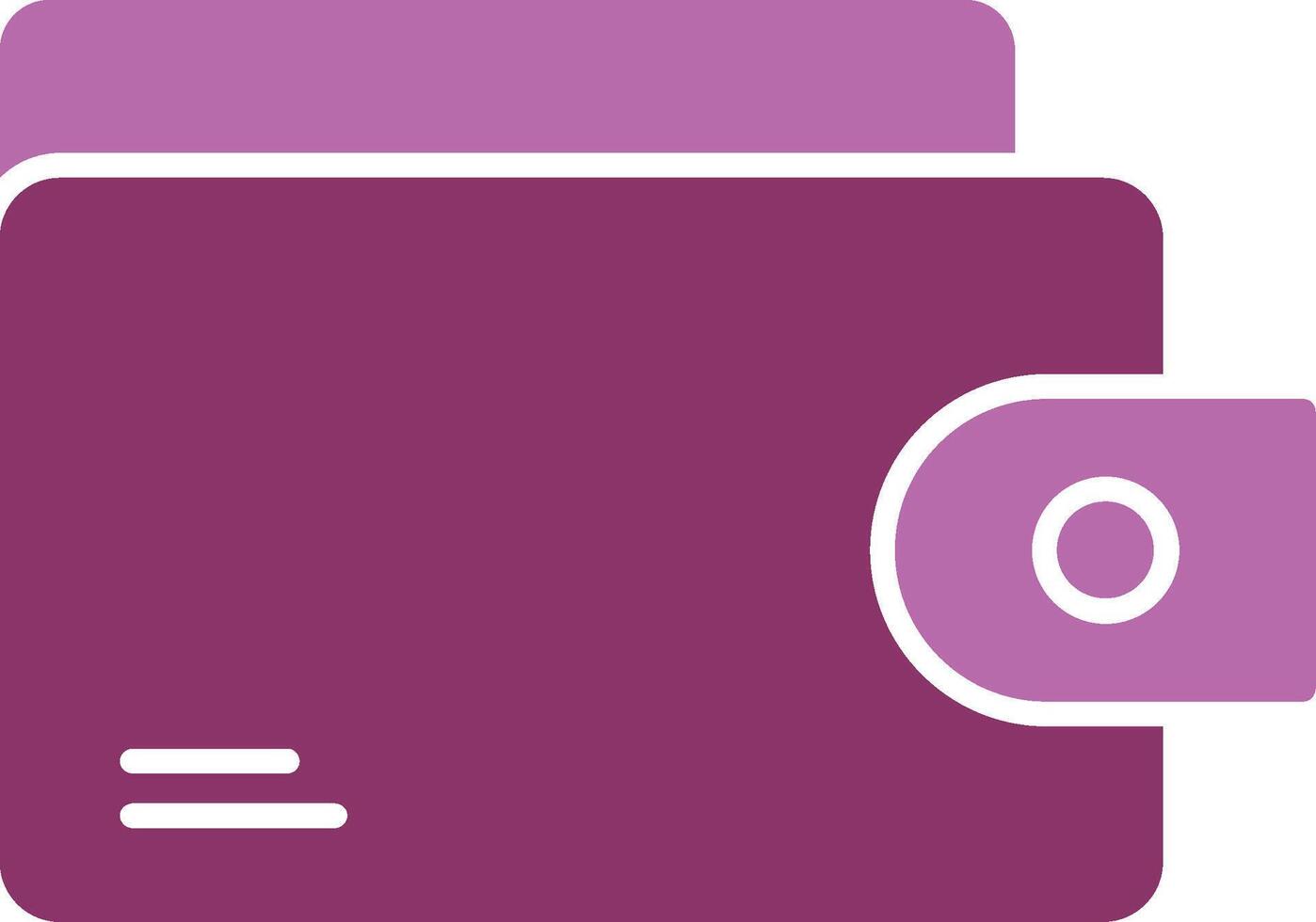 Wallet Glyph Two Colour Icon vector