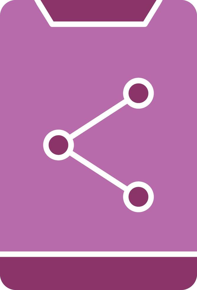 Share Glyph Two Colour Icon vector