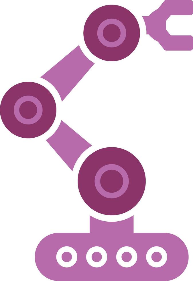 Robotics Glyph Two Colour Icon vector