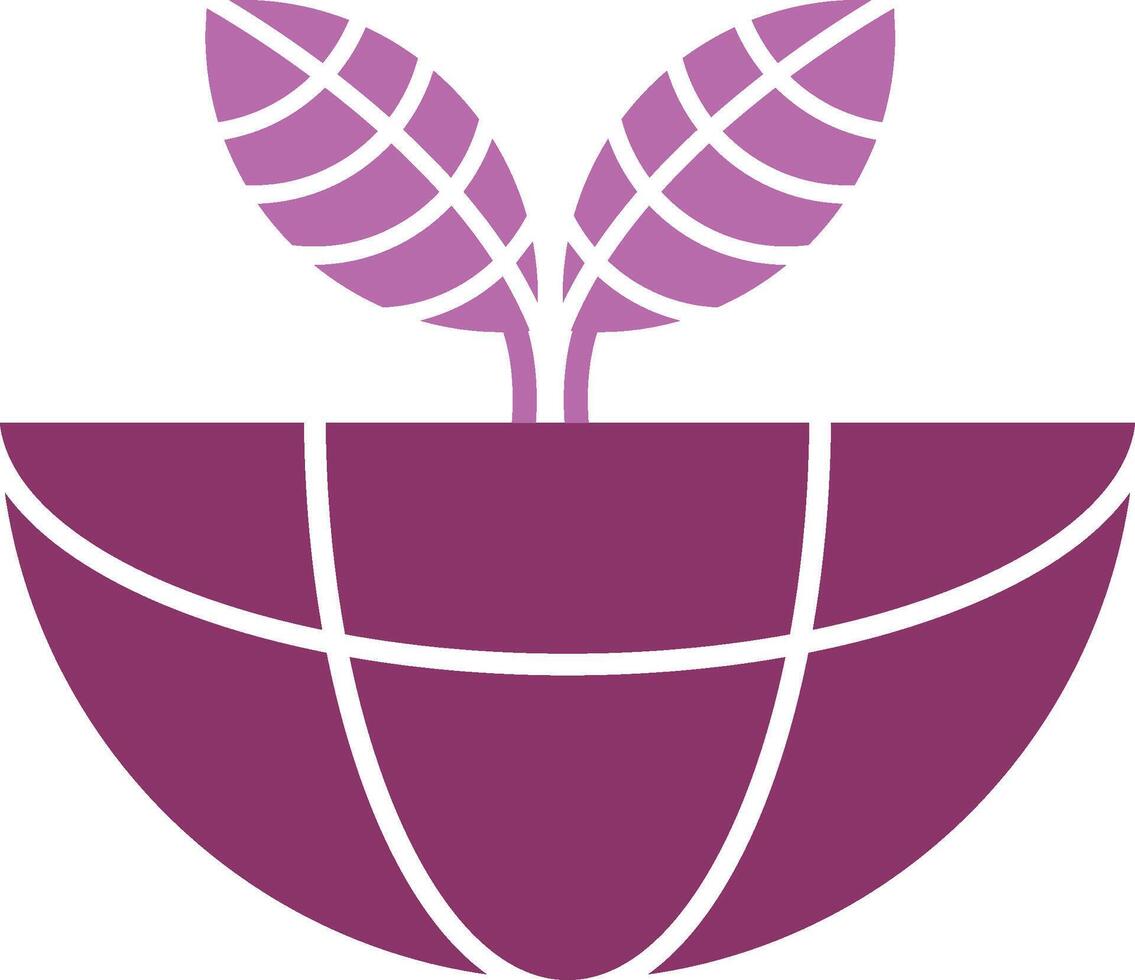 Ecosystem Glyph Two Colour Icon vector
