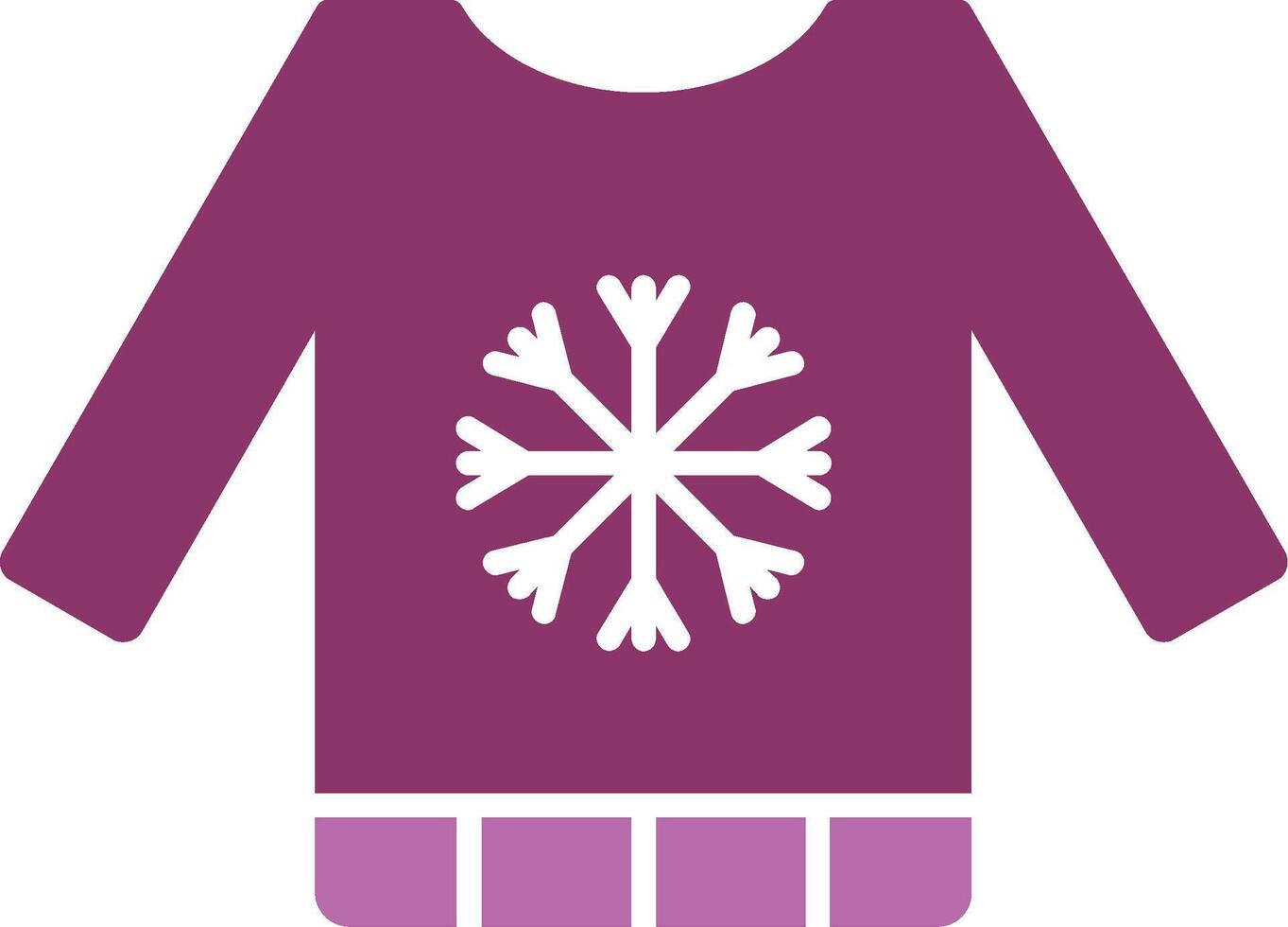 Sweater Glyph Two Colour Icon vector
