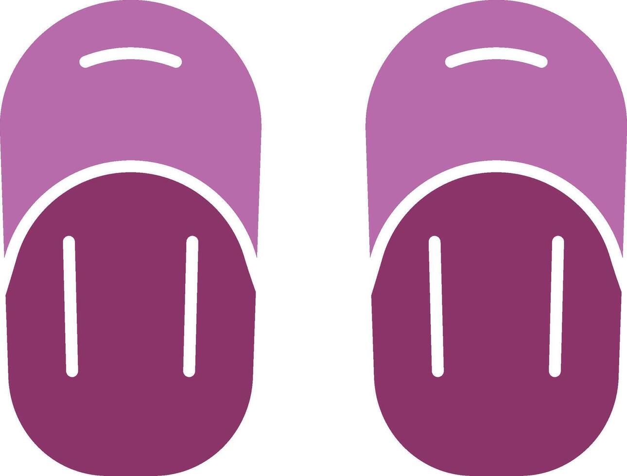 Sandal Glyph Two Colour Icon vector