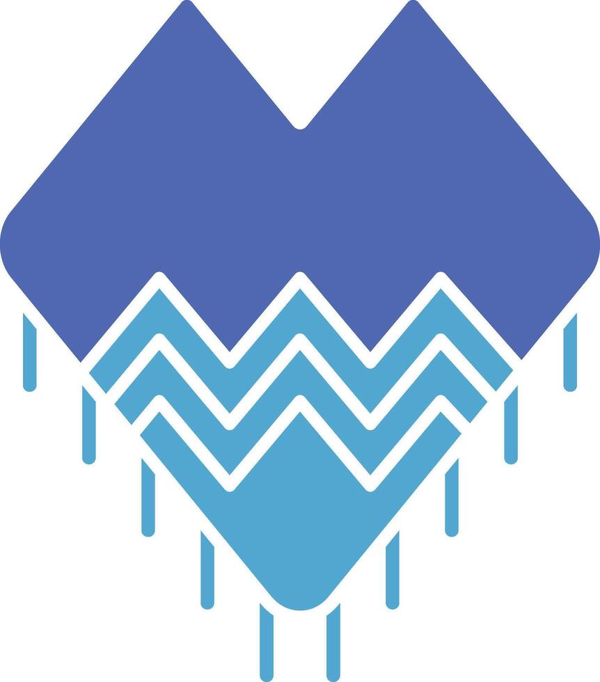 Shawl Glyph Two Colour Icon vector