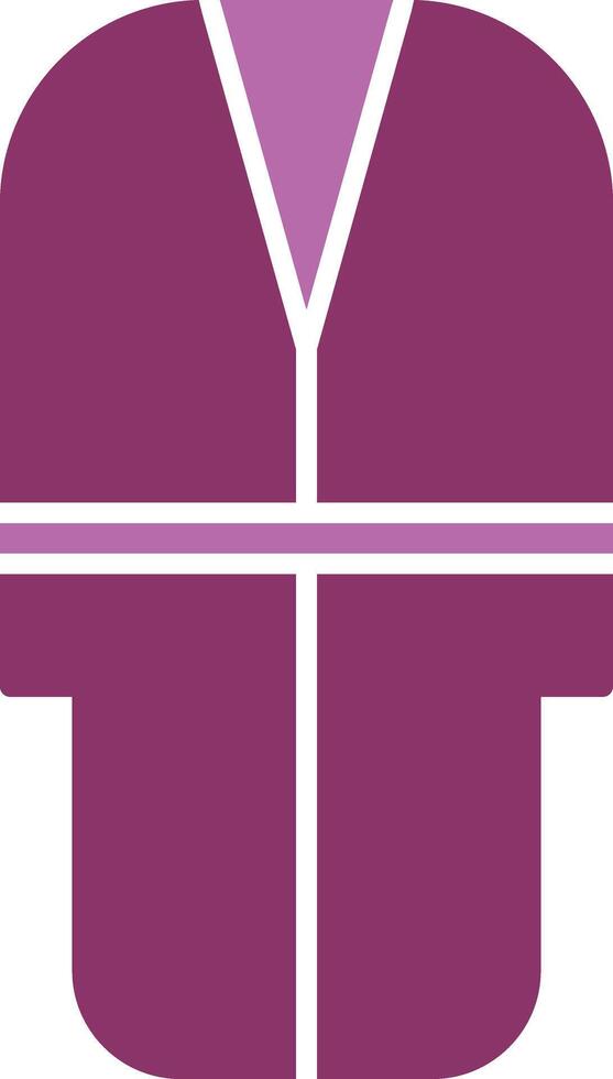 Bath Robe Glyph Two Colour Icon vector