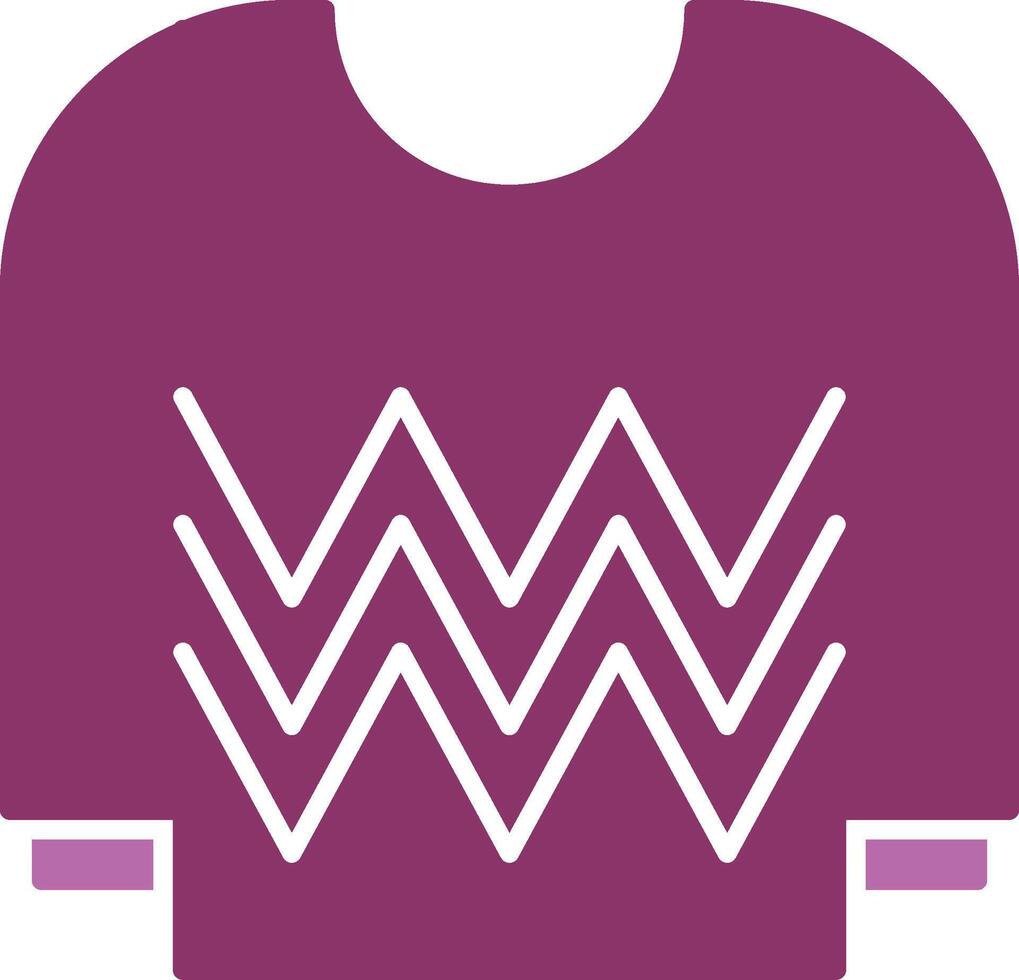 Jersey Glyph Two Colour Icon vector