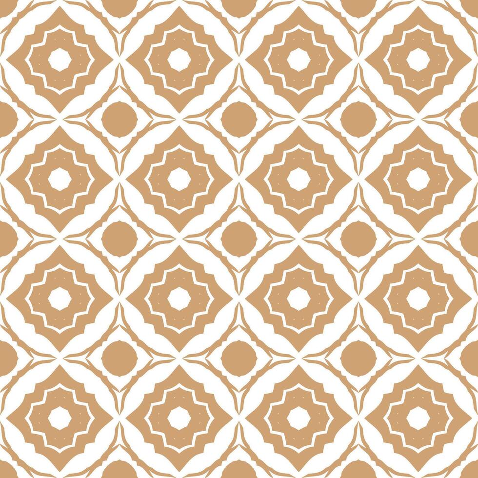 Vector floral geometric seamless pattern