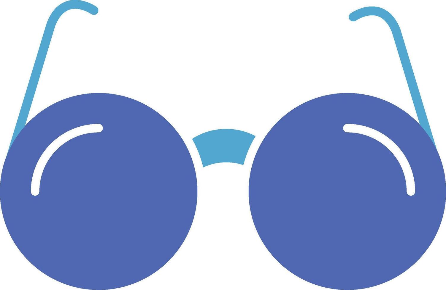 Sun Glasses Glyph Two Colour Icon vector