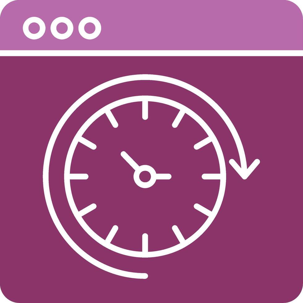Routine Glyph Two Colour Icon vector