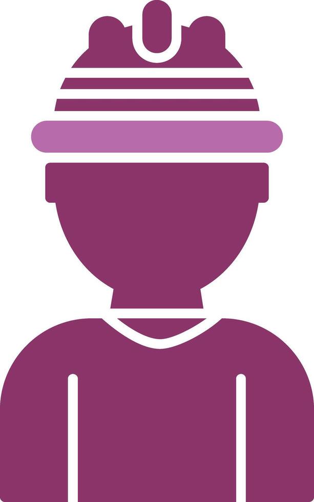 Labor Glyph Two Colour Icon vector