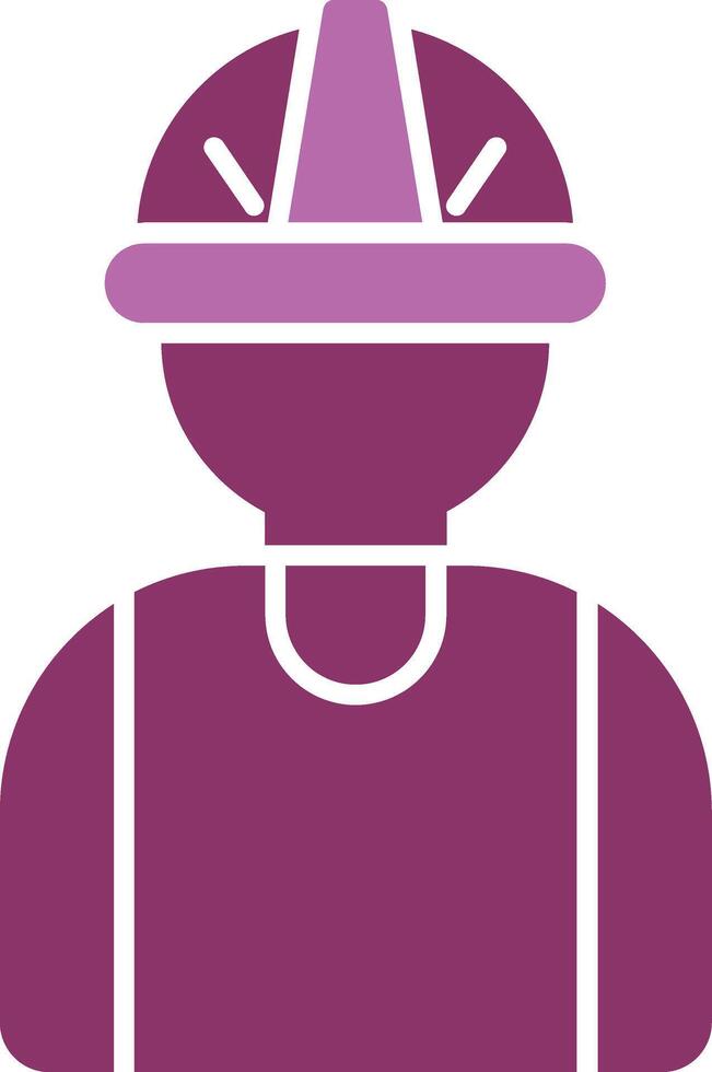 Worker Glyph Two Colour Icon vector