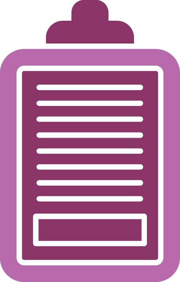 Task Glyph Two Colour Icon vector