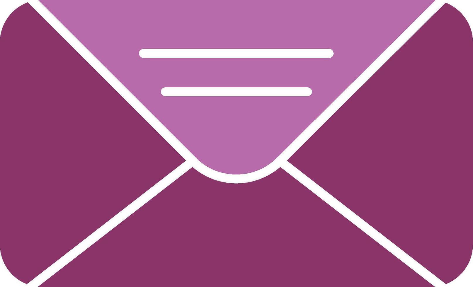 Mail Glyph Two Colour Icon vector