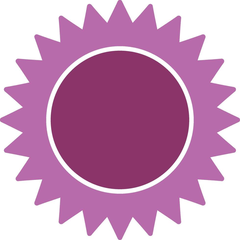 Sun Glyph Two Colour Icon vector