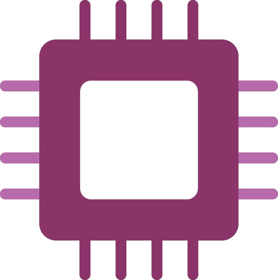 Circuit Board Glyph Two Colour Icon vector