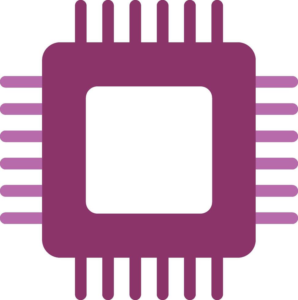circuito tablero glifo dos color icono vector