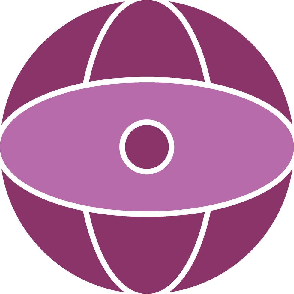World Glyph Two Colour Icon vector