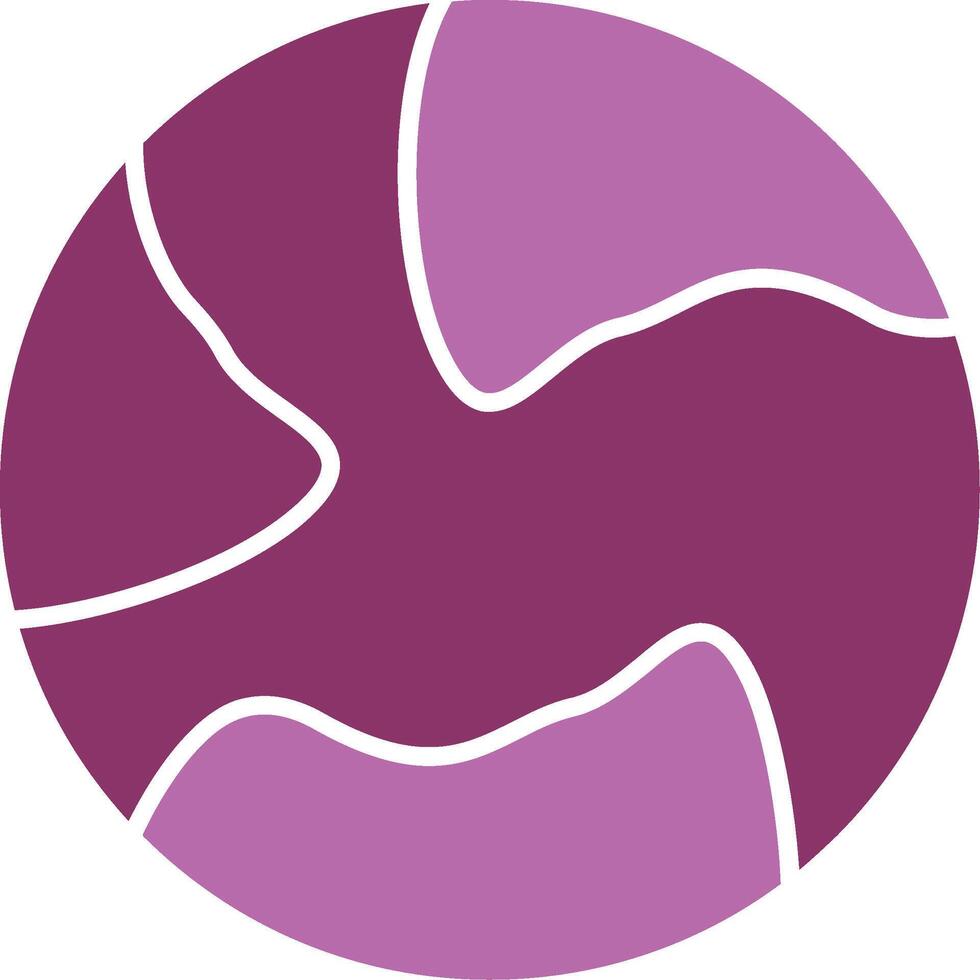 Earth Glyph Two Colour Icon vector