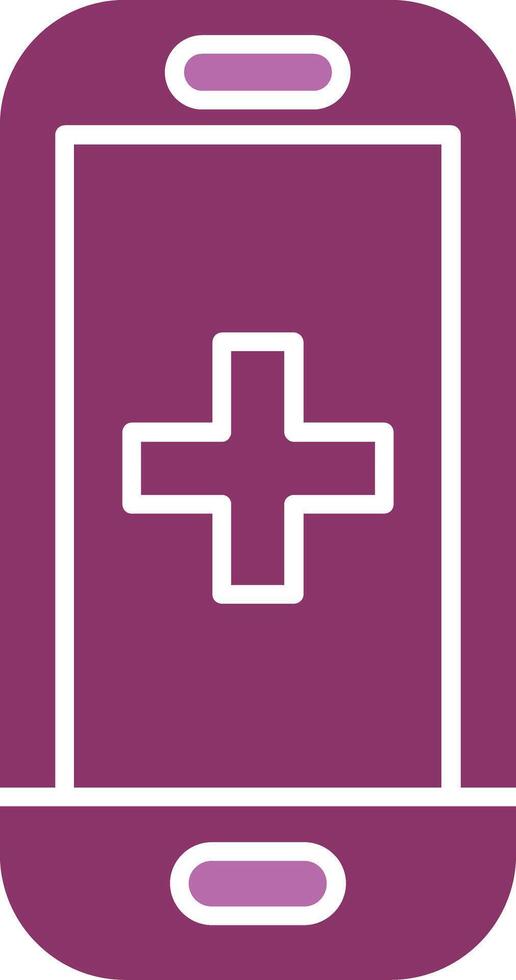 Health Glyph Two Colour Icon vector