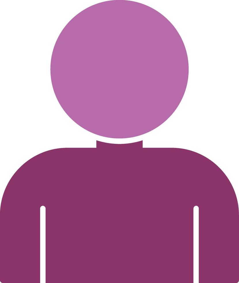 User Glyph Two Colour Icon vector