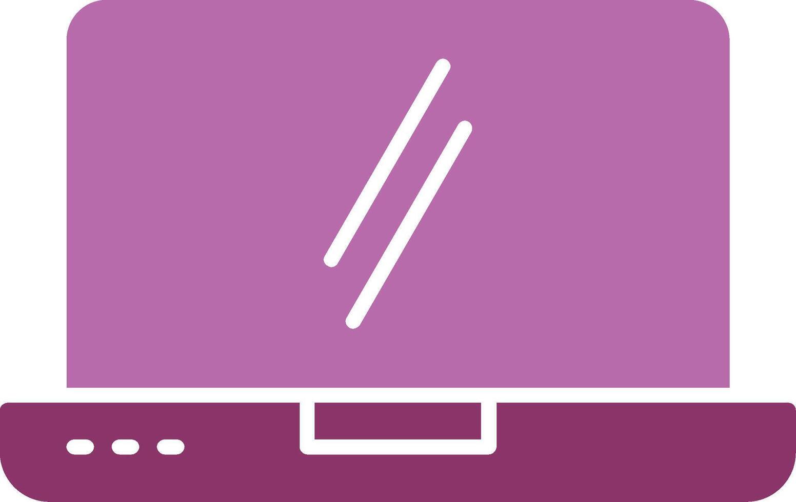 Laptop Glyph Two Colour Icon vector